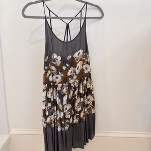 Gray Flower Dress